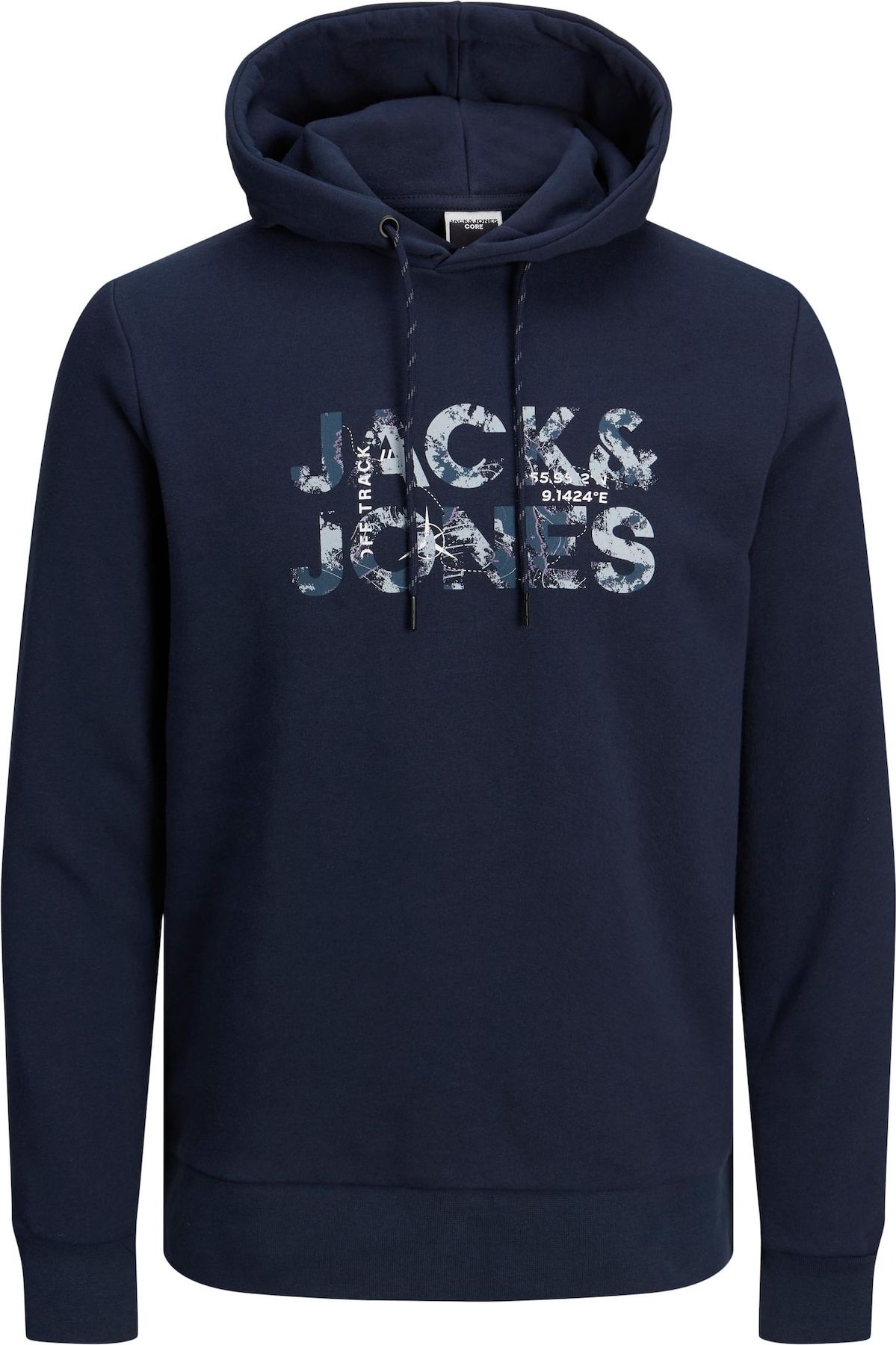 JACK & JONES Mikina námořnická modř / opálová / petrolejová / bílá