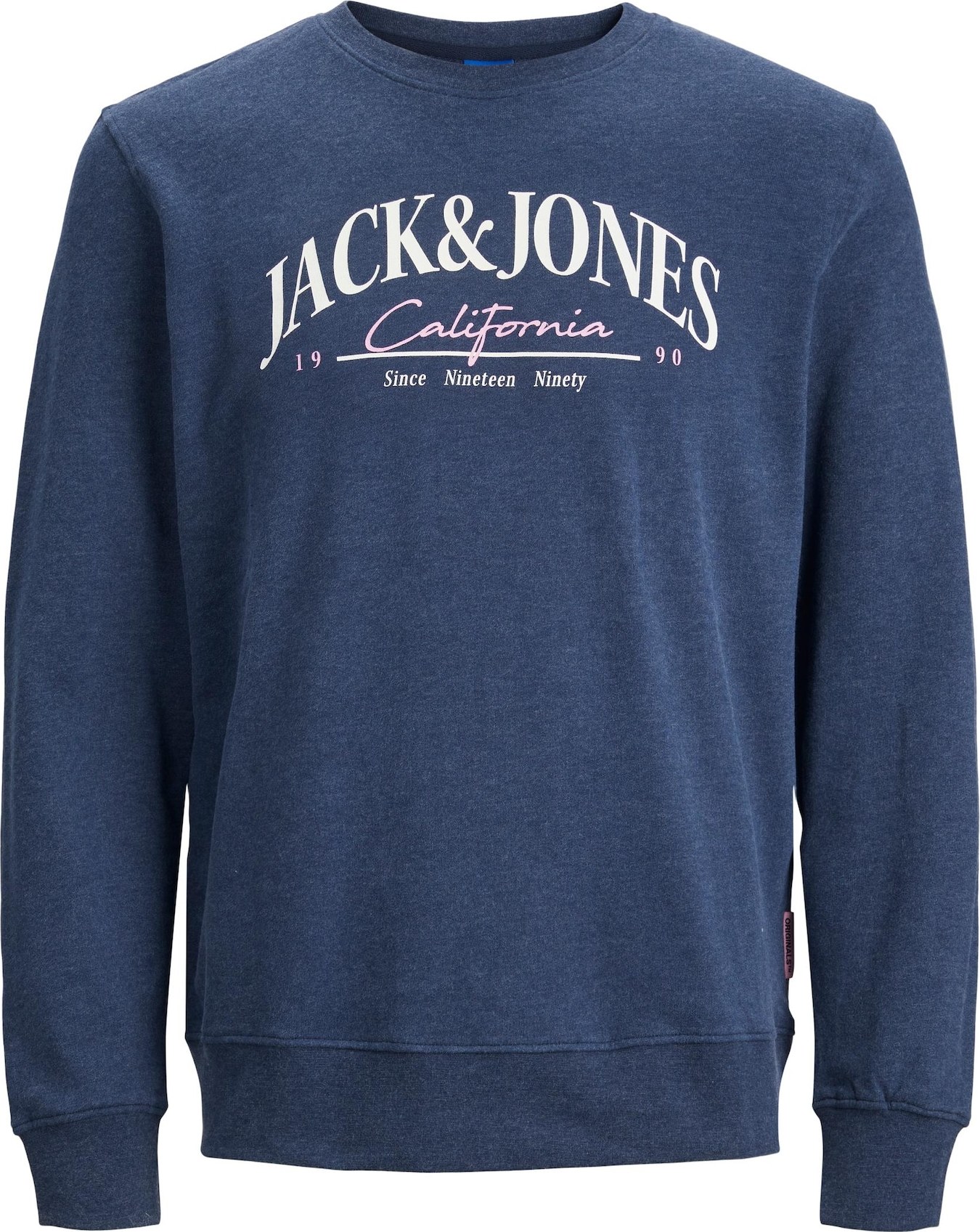 JACK & JONES Mikina 'PALMA' námořnická modř / šeříková / bílá