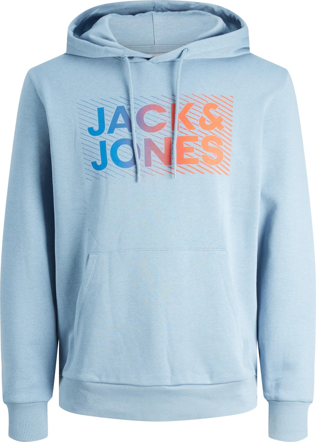 JACK & JONES Mikina 'RAYMOND' námořnická modř / světlemodrá / fialová / oranžová