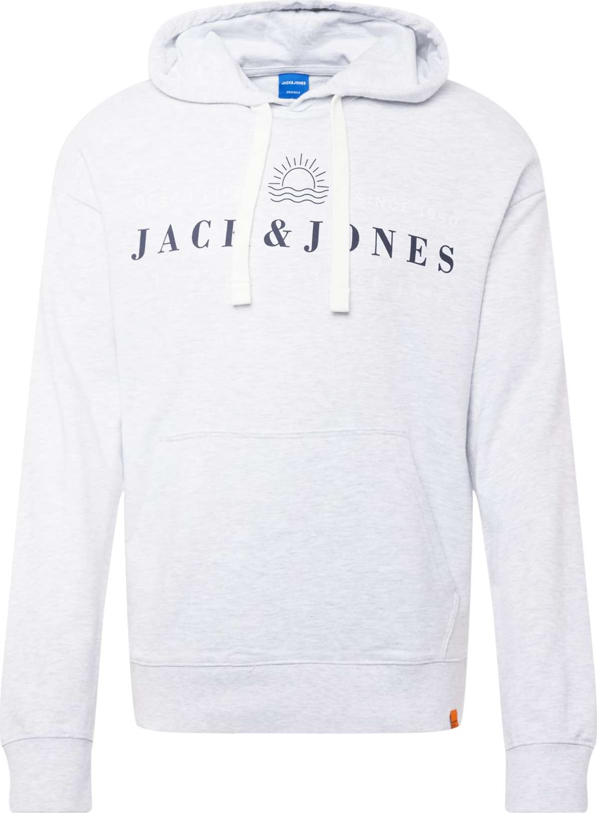 JACK & JONES Mikina 'Tahoe' noční modrá / bílá