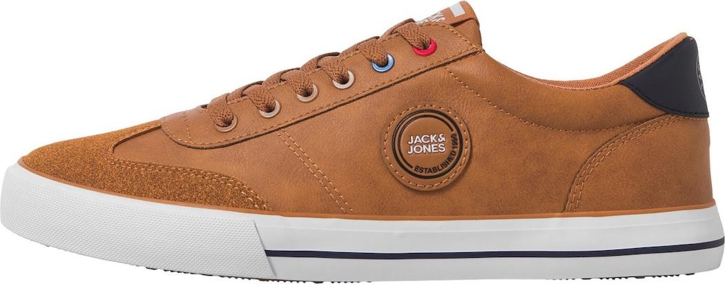 JACK & JONES Tenisky 'TOBY' koňaková / černá