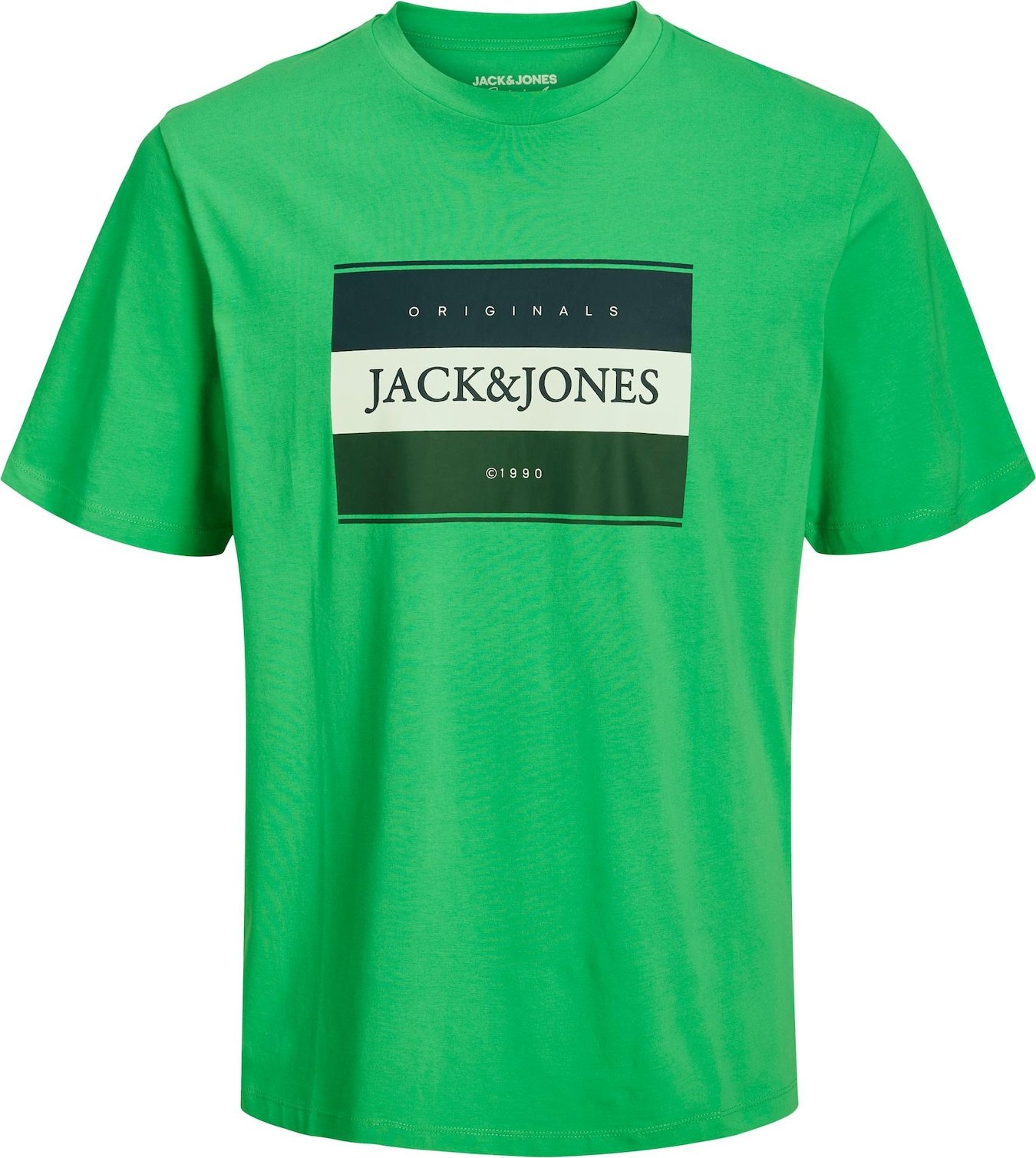 JACK & JONES Tričko 'Codyy' námořnická modř / jedle / světle zelená / bílá