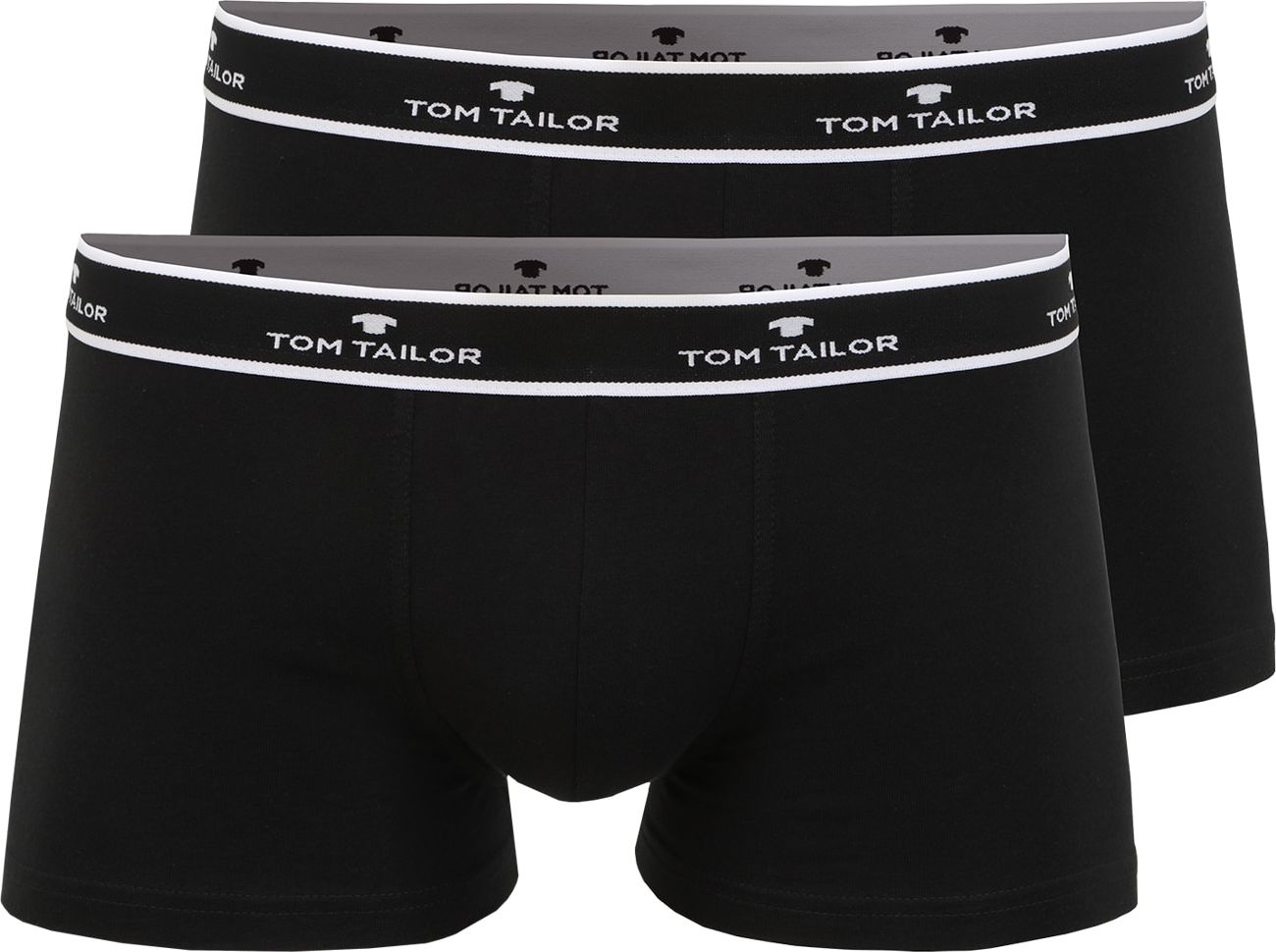 TOM TAILOR Boxerky černá / bílá