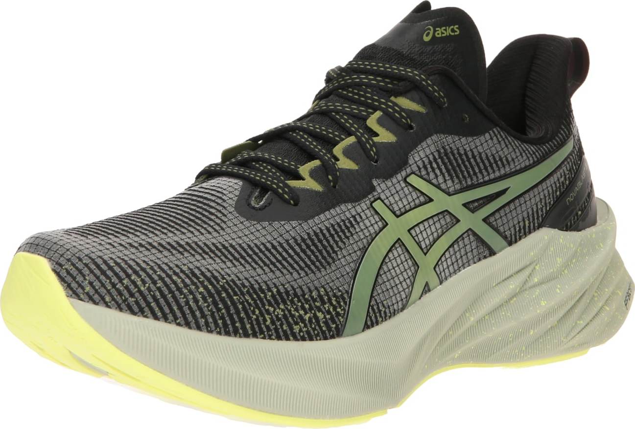 Běžecká obuv 'Novablast 3' ASICS světle šedá / jablko / černá