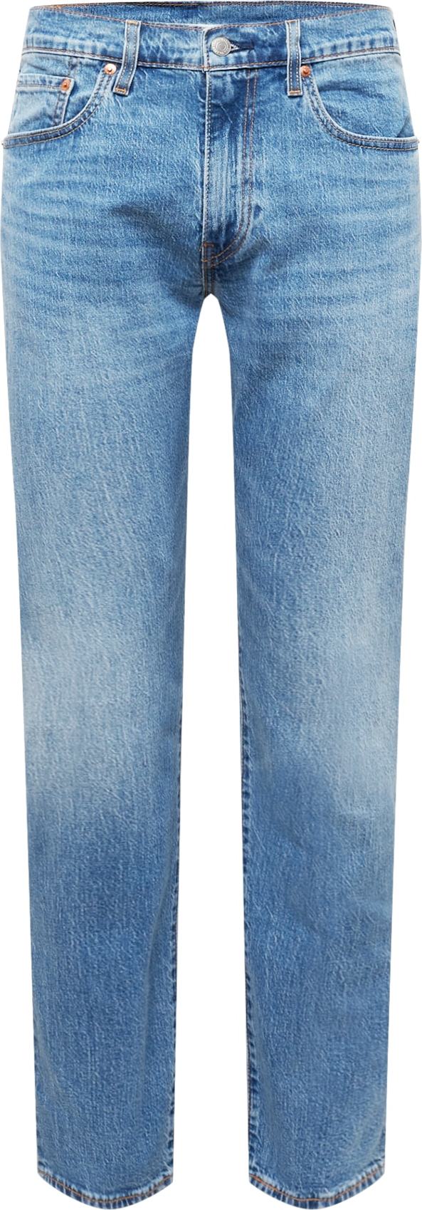 Džíny '502™ TAPER MED INDIGO - WORN IN' Levis modrá džínovina