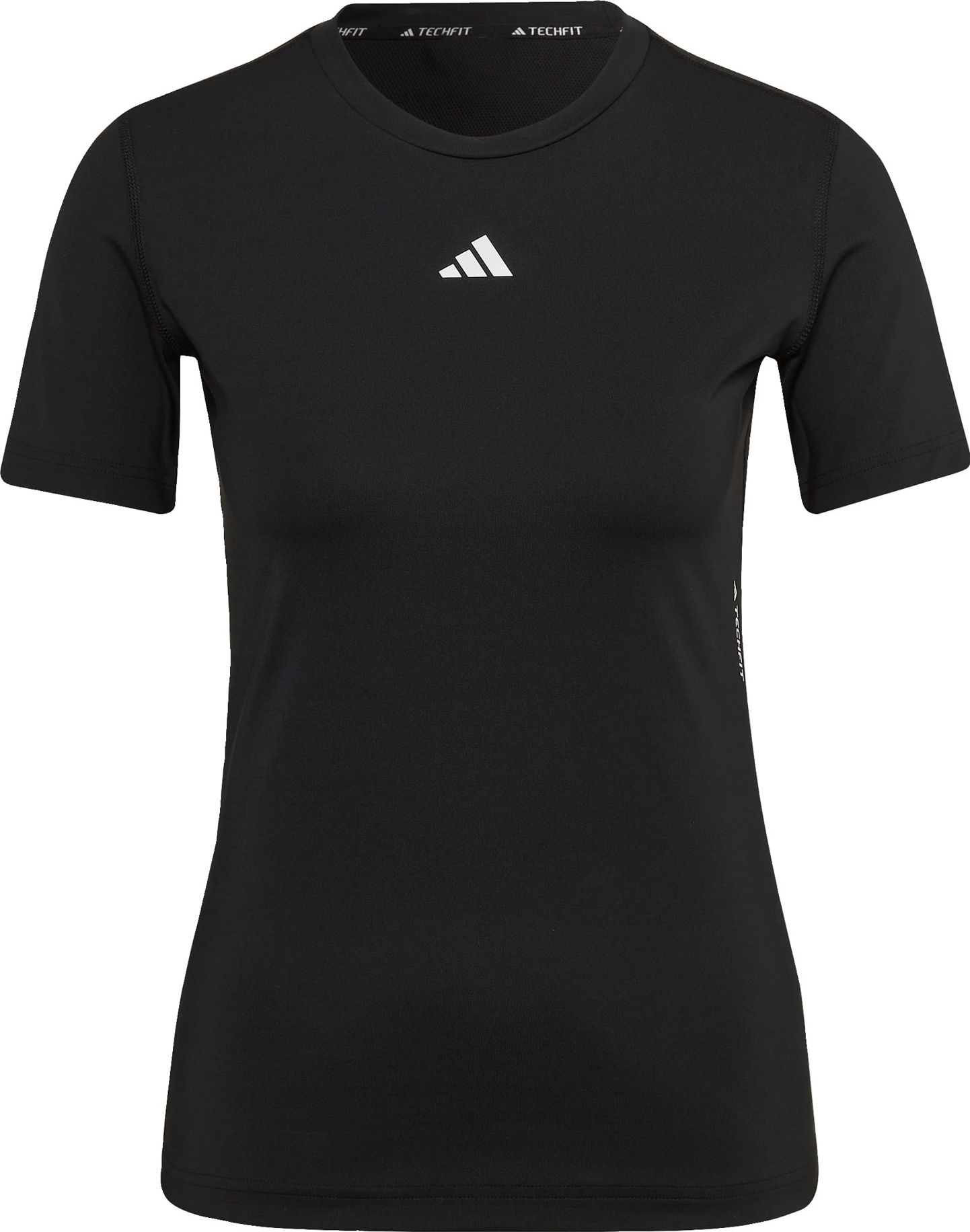 Funkční tričko 'Techfit ' adidas performance černá / bílá