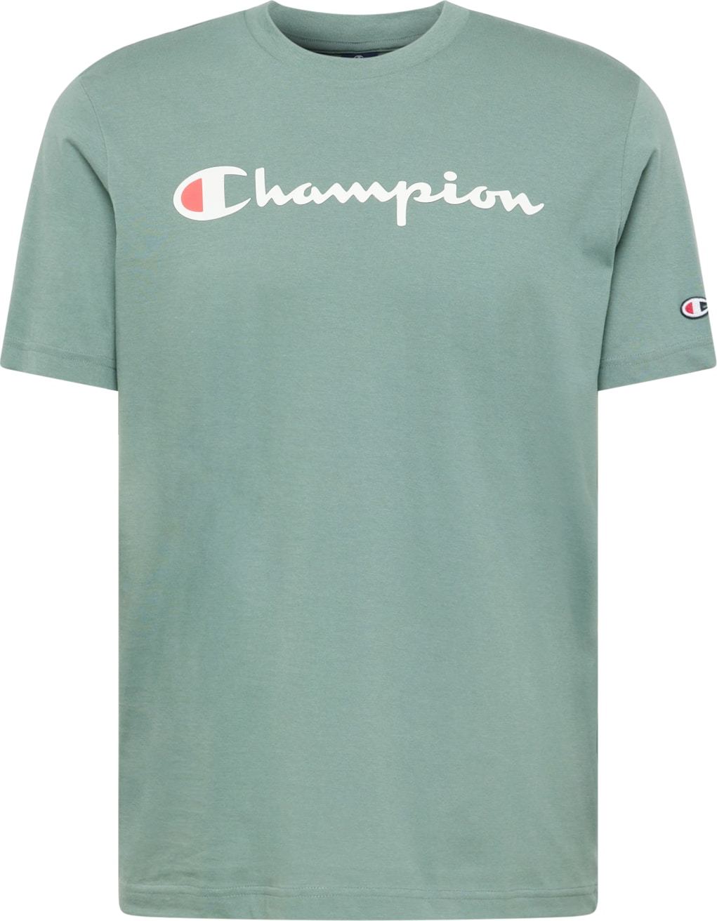 Tričko Champion Authentic Athletic Apparel mátová / melounová / bílá