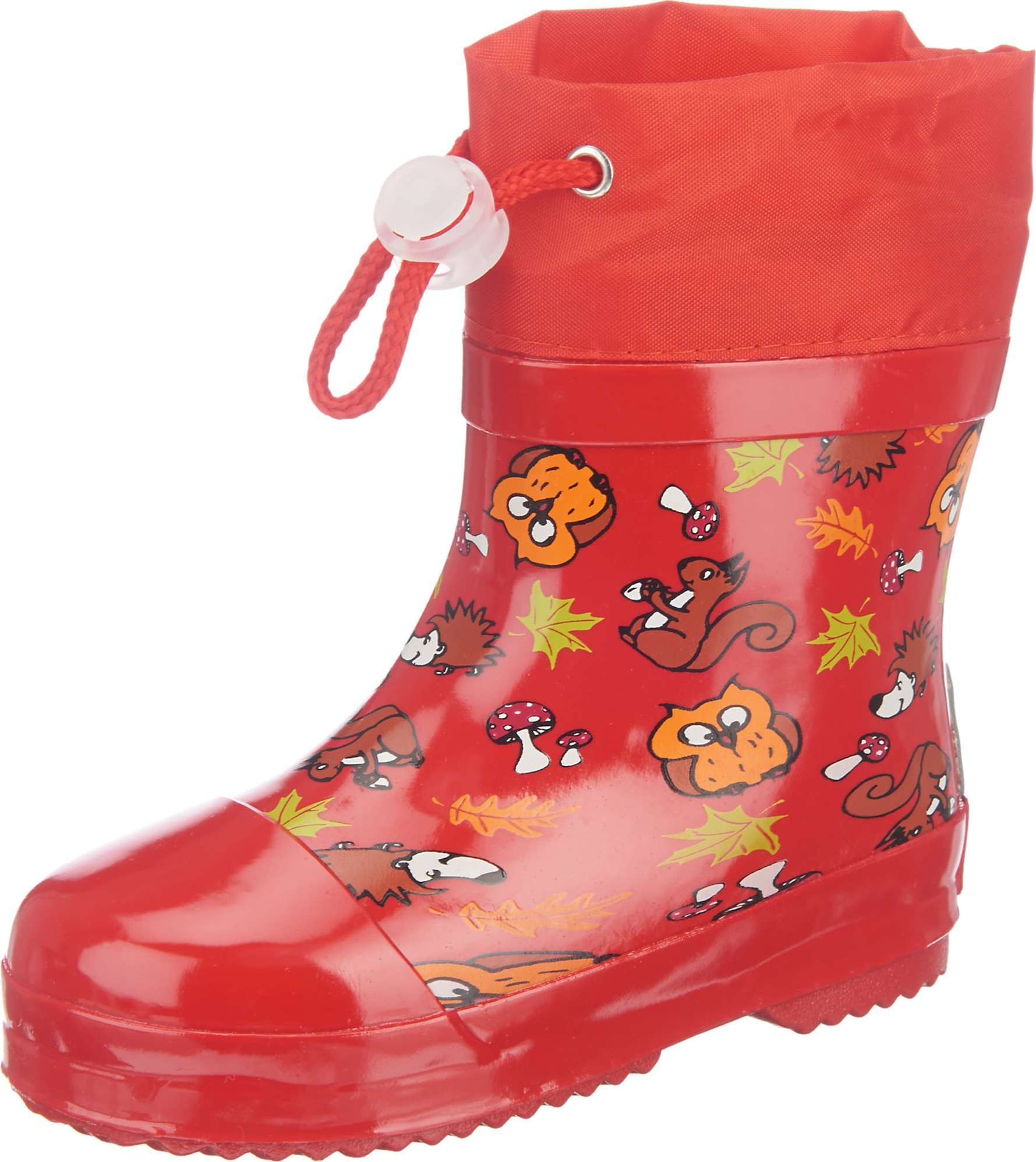 Gumové holínky PLAYSHOES hnědá / zlatě žlutá / světle zelená / oranžová / červená
