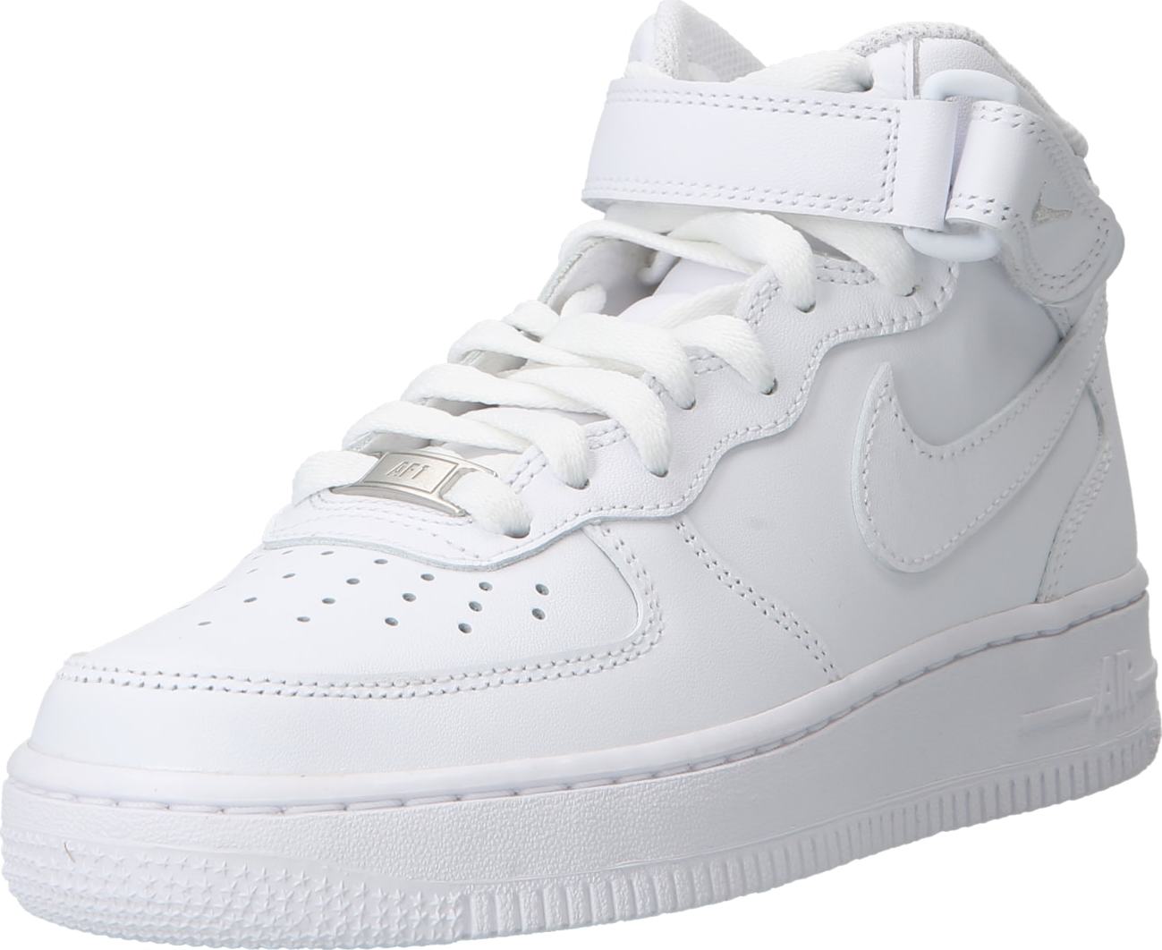 Kotníkové tenisky 'AIR FORCE 1 07 MID' Nike Sportswear bílá