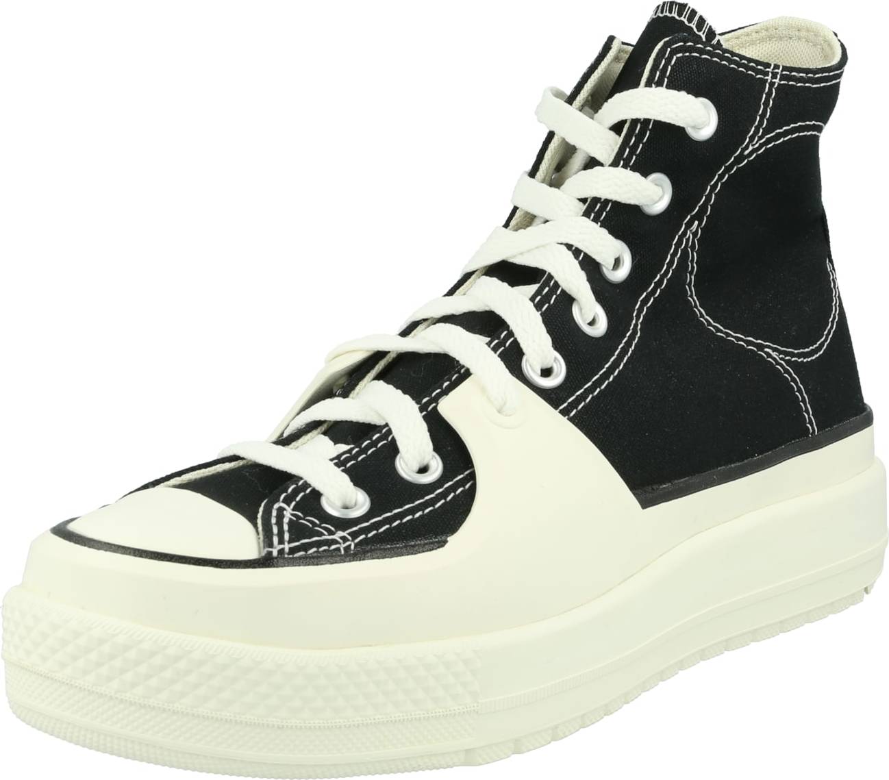 Kotníkové tenisky 'Chuck Taylor All Star Construct' Converse černá / bílá