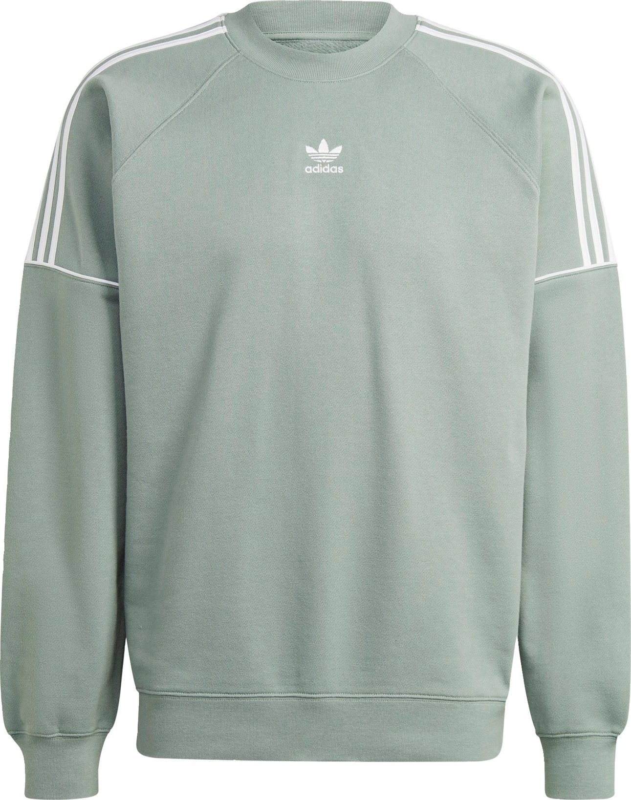 Mikina 'Rekive Crew' adidas Originals světle zelená / bílá