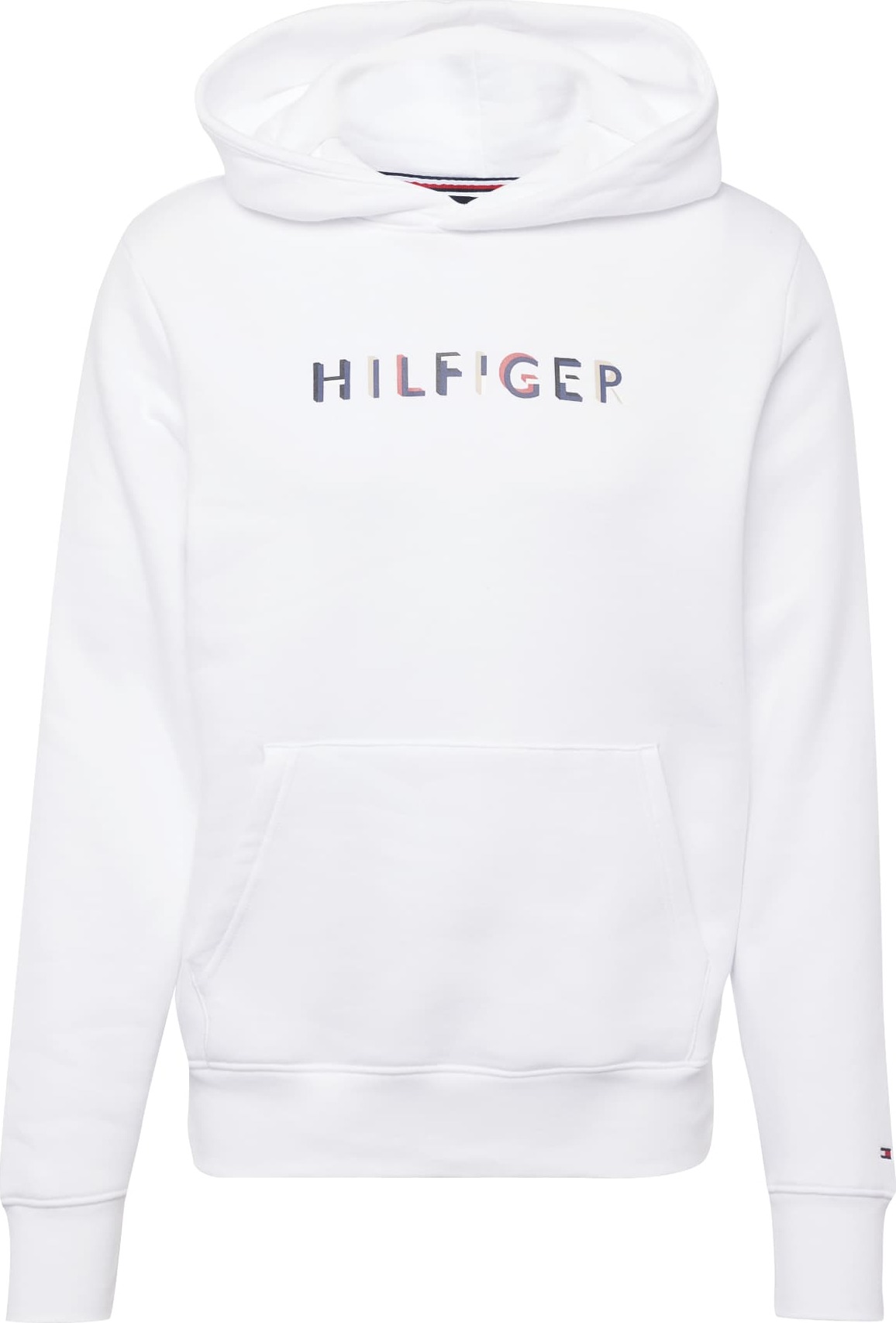 Mikina Tommy Hilfiger marine modrá / červená / pastelově červená / bílá