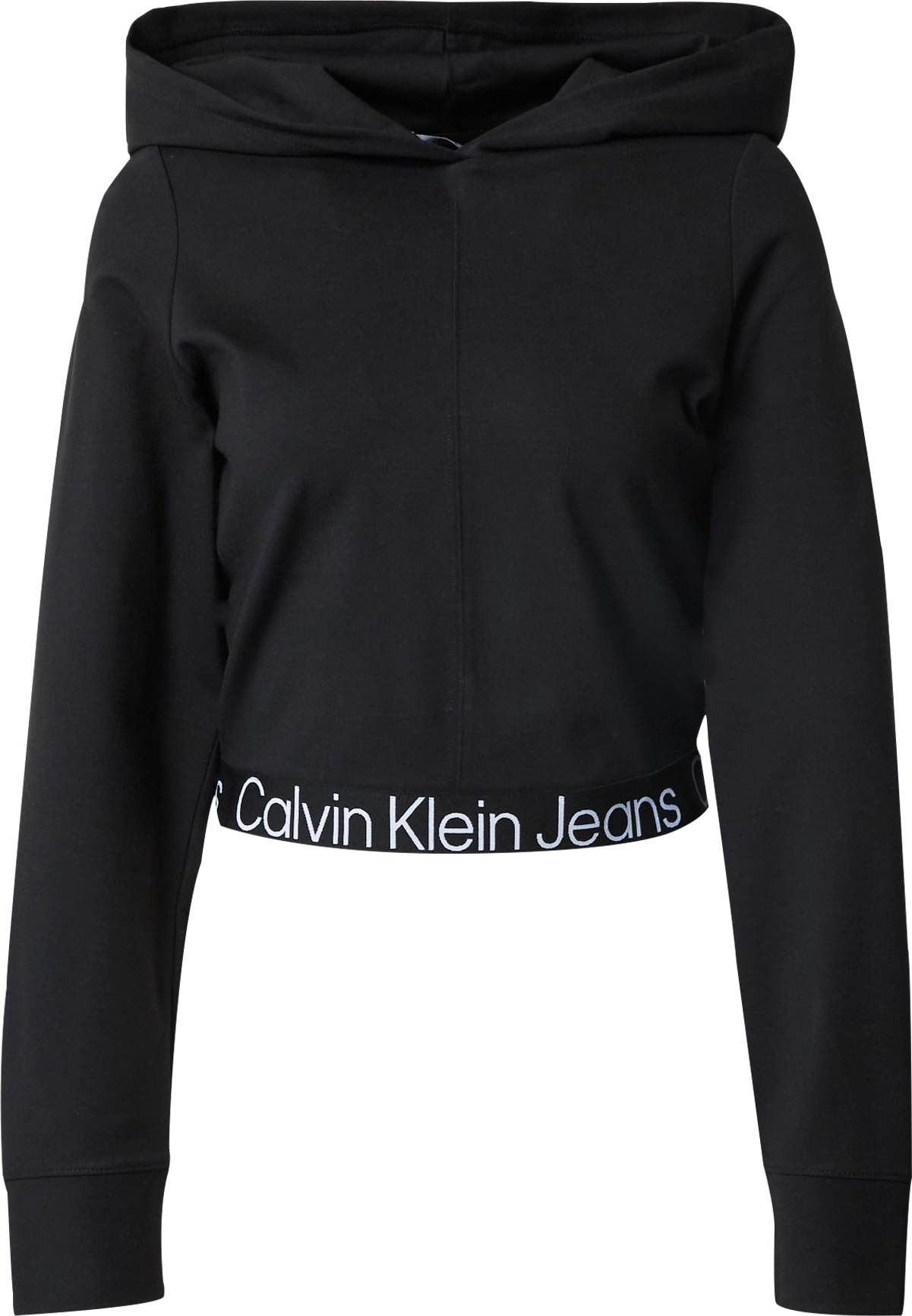 Mikina 'Milano' Calvin Klein Jeans černá / bílá