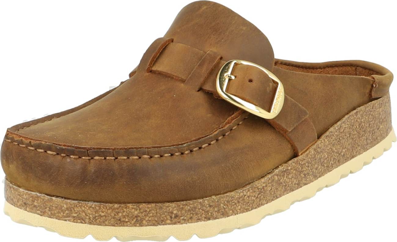 Pantofle 'Buckley' Birkenstock karamelová