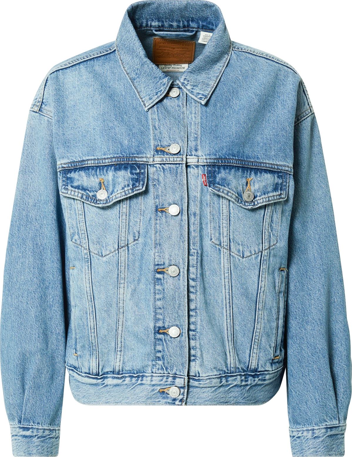 Přechodná bunda '90S TRUCKER MED INDIGO - WORN IN' Levis modrá džínovina