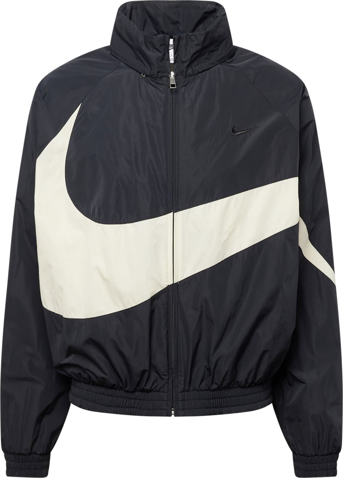 Přechodná bunda Nike Sportswear černá / bílá