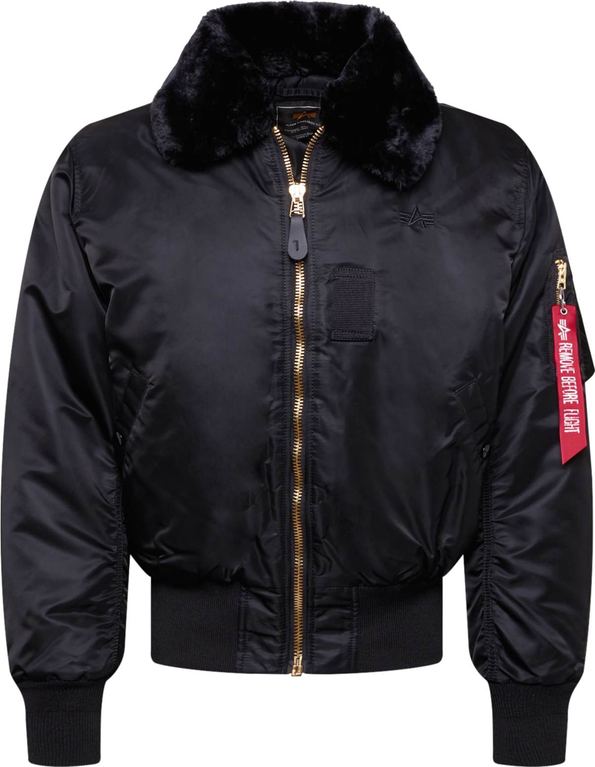 Přechodná bunda 'B15' alpha industries červená / černá / bílá