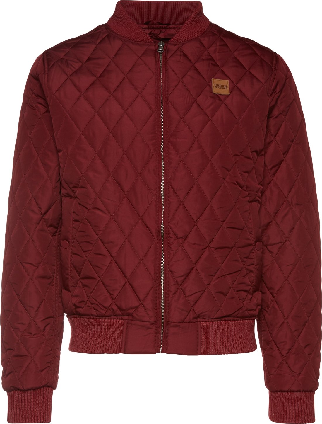 Přechodná bunda 'Diamond Quilt' Urban Classics burgundská červeň