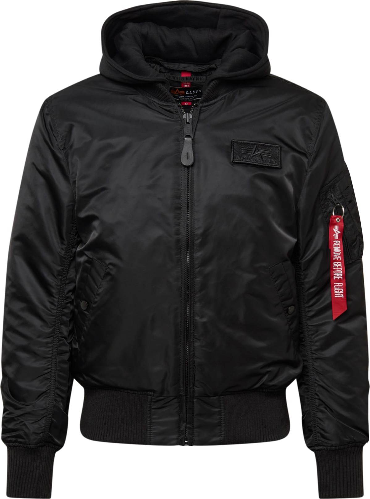 Přechodná bunda 'MA-1 ZH' alpha industries červená / černá / bílá