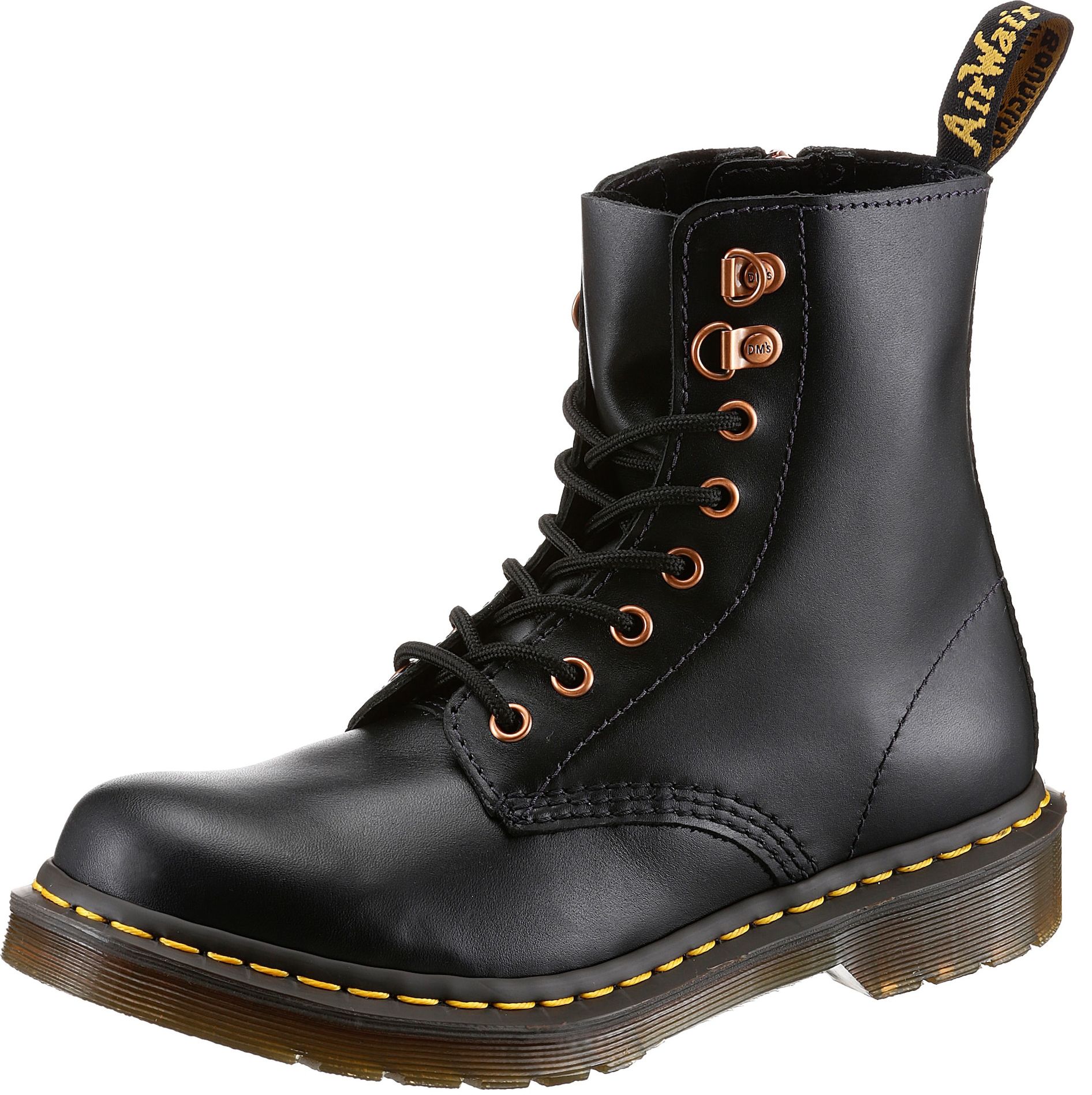 Šněrovací boty 'Pascal' Dr. Martens hořčicová / černá