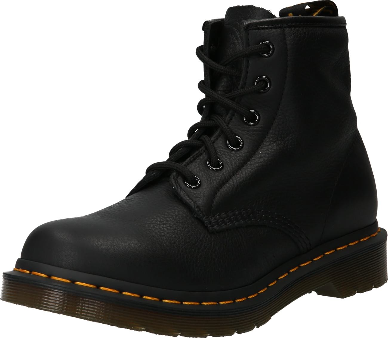 Šněrovací kozačky Dr. Martens žlutá / černá