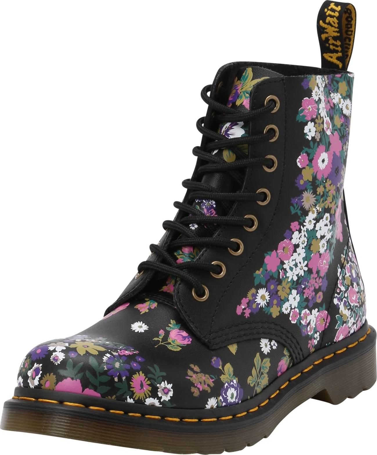 Šněrovací kozačky '1460 Pascal' Dr. Martens orchidej / tmavě fialová / černá / bílá