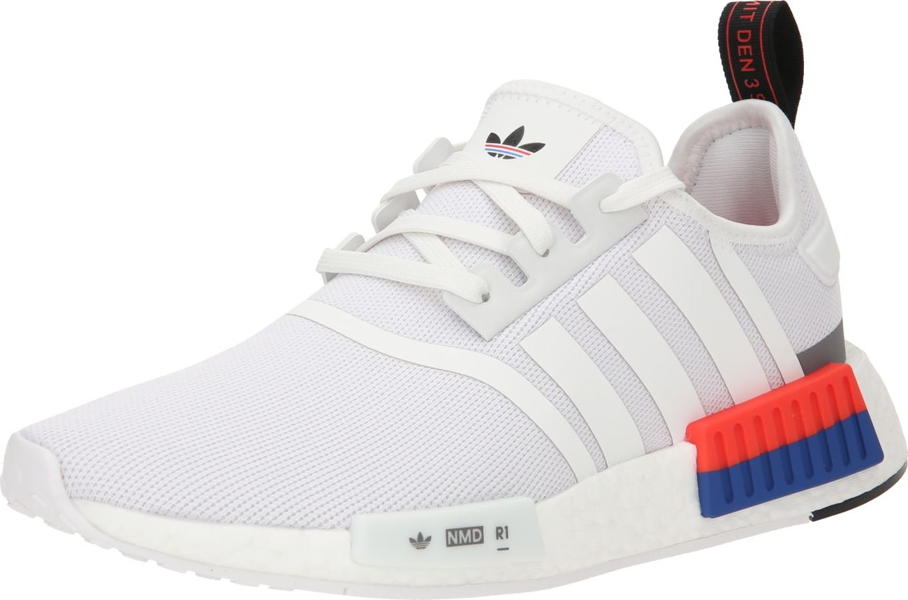 Tenisky 'Nmd_R1' adidas Originals jasně červená / černá / bílá / offwhite