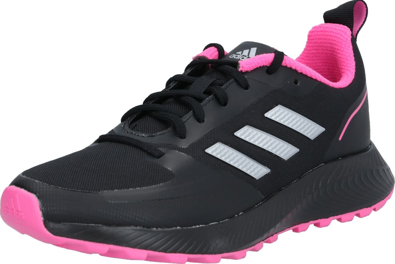 Tenisky 'Run Falcon 2.0 Tr' ADIDAS SPORTSWEAR stříbrně šedá / pink / černá