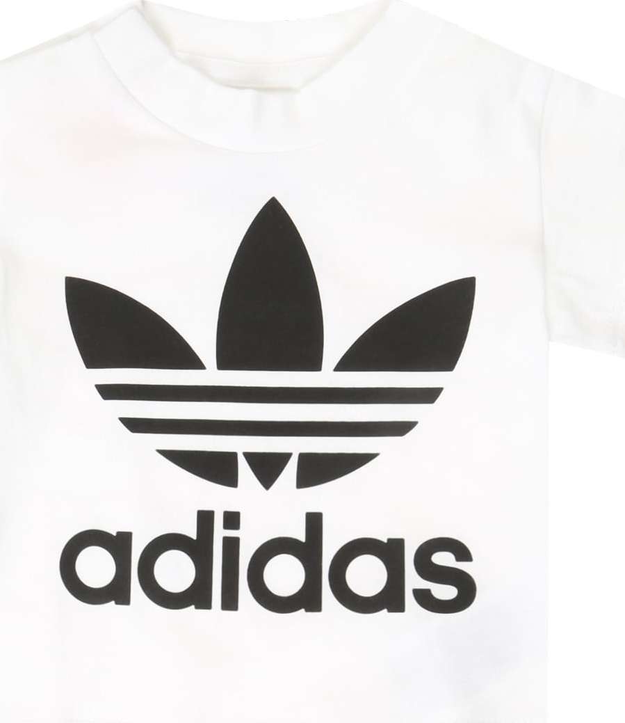 Tričko 'Trefoil' adidas Originals černá / bílá