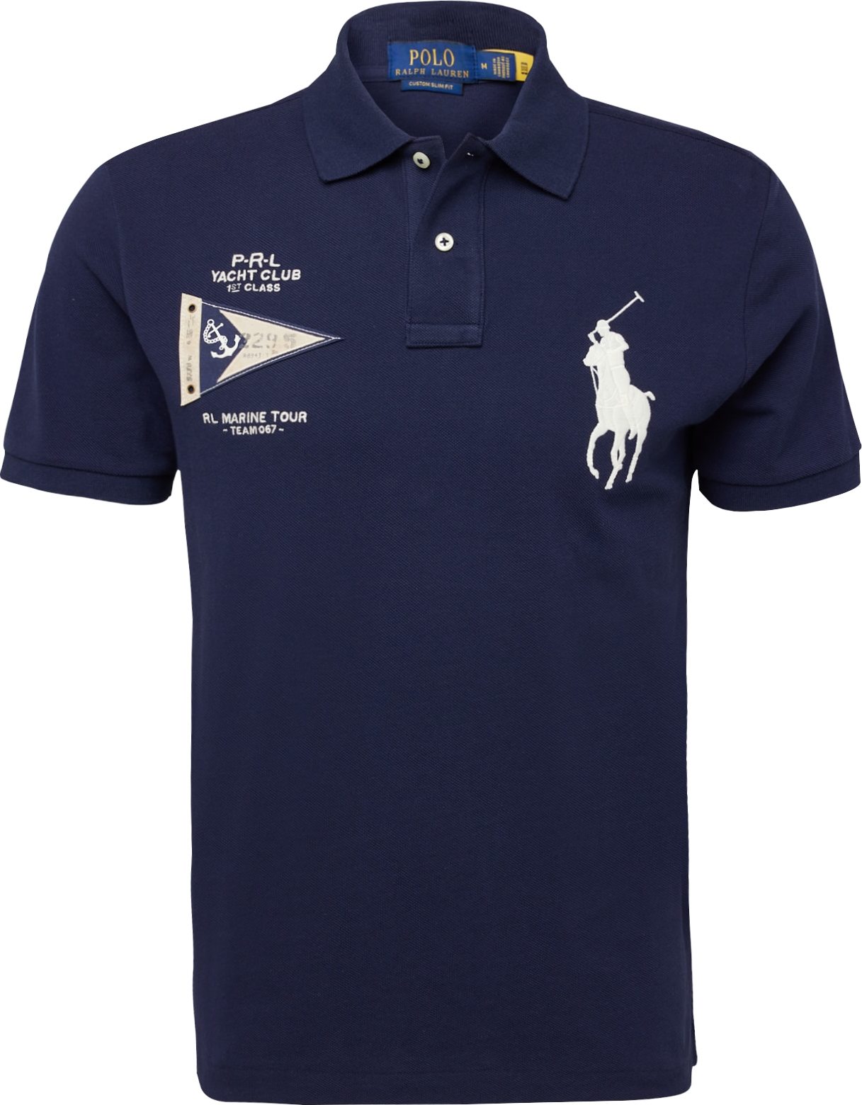 Tričko Polo Ralph Lauren námořnická modř / bílá