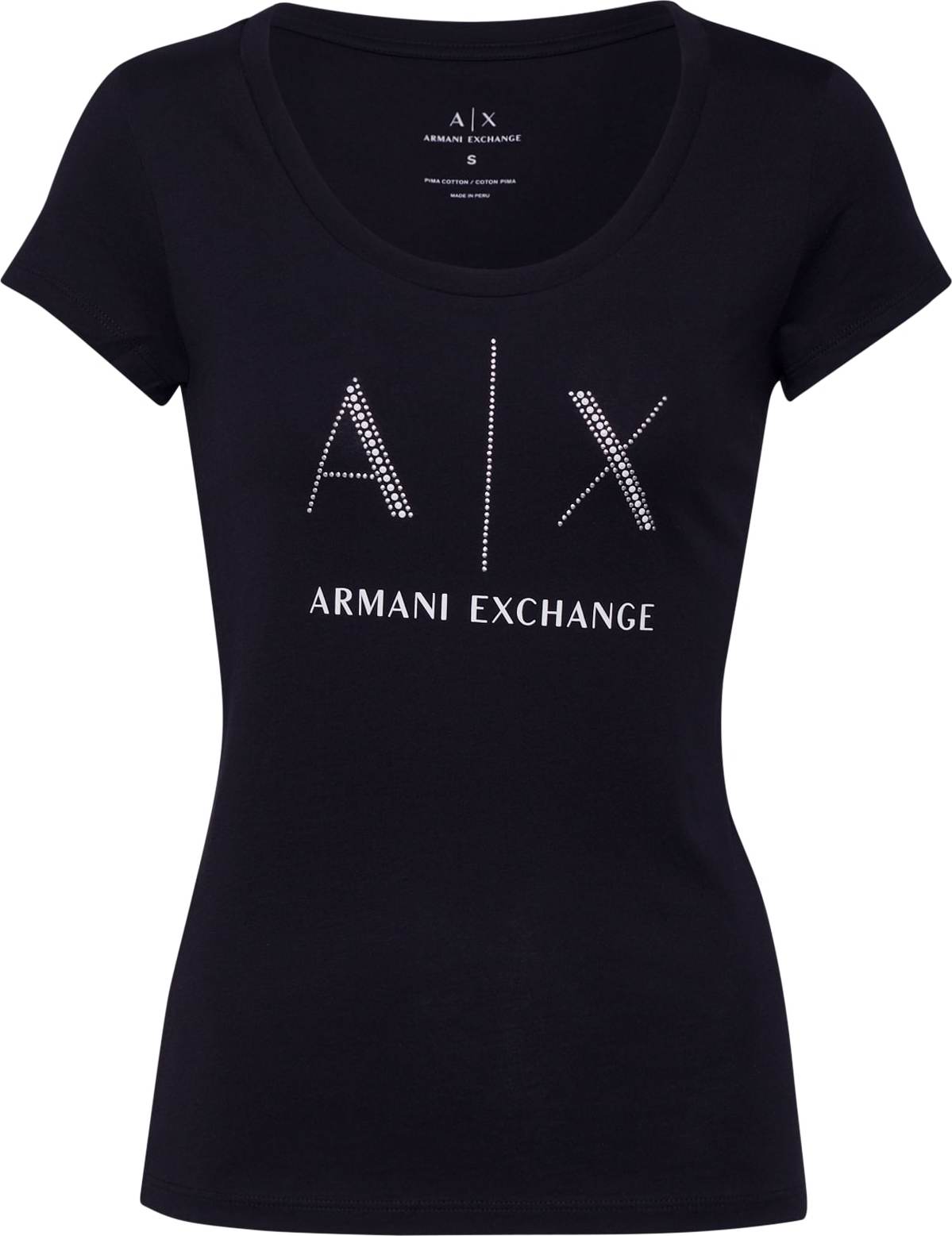 Tričko '8NYT83' Armani Exchange černá