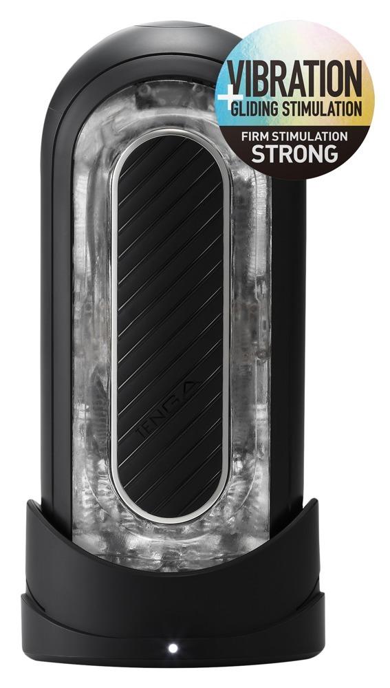 TENGA Zero Flip Gravity Strong masturbátor - černý Tenga