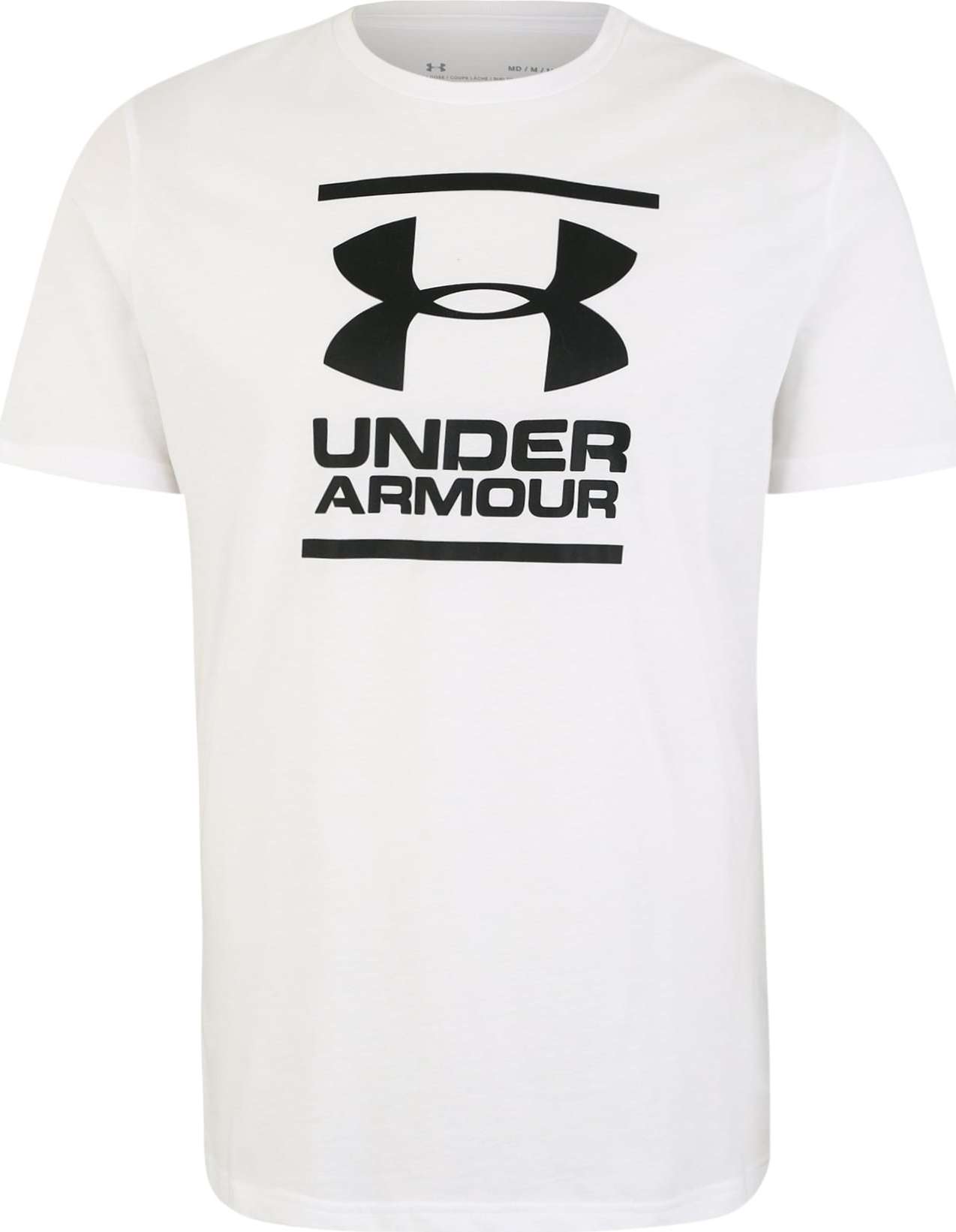 Funkční tričko 'Foundation' Under Armour černá / bílá