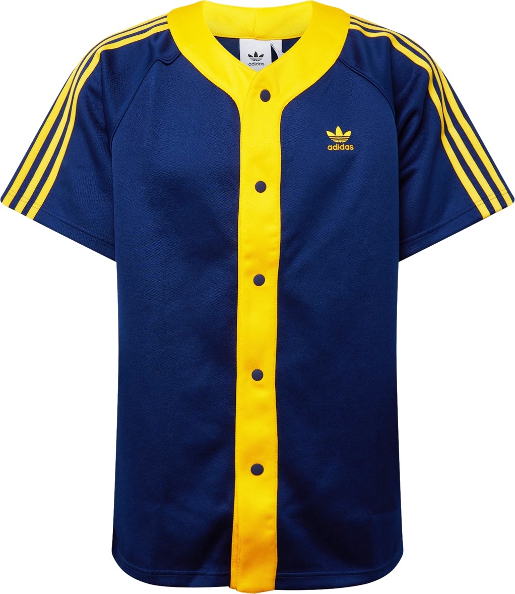 Košile 'Adicolor Classics+' adidas Originals tmavě modrá / šafrán