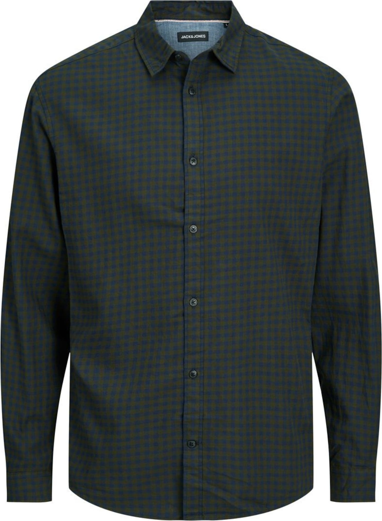 Košile 'Gingham' Jack & Jones Plus námořnická modř / zelená