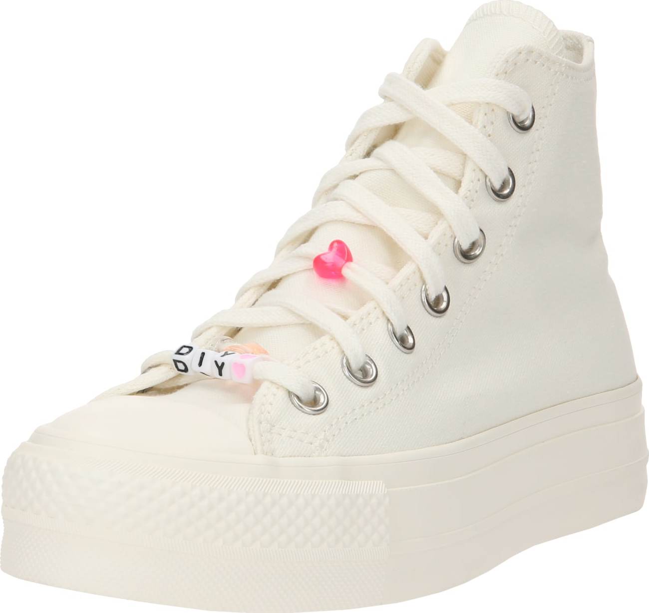 Kotníkové tenisky Converse pink / světle červená / černá / offwhite