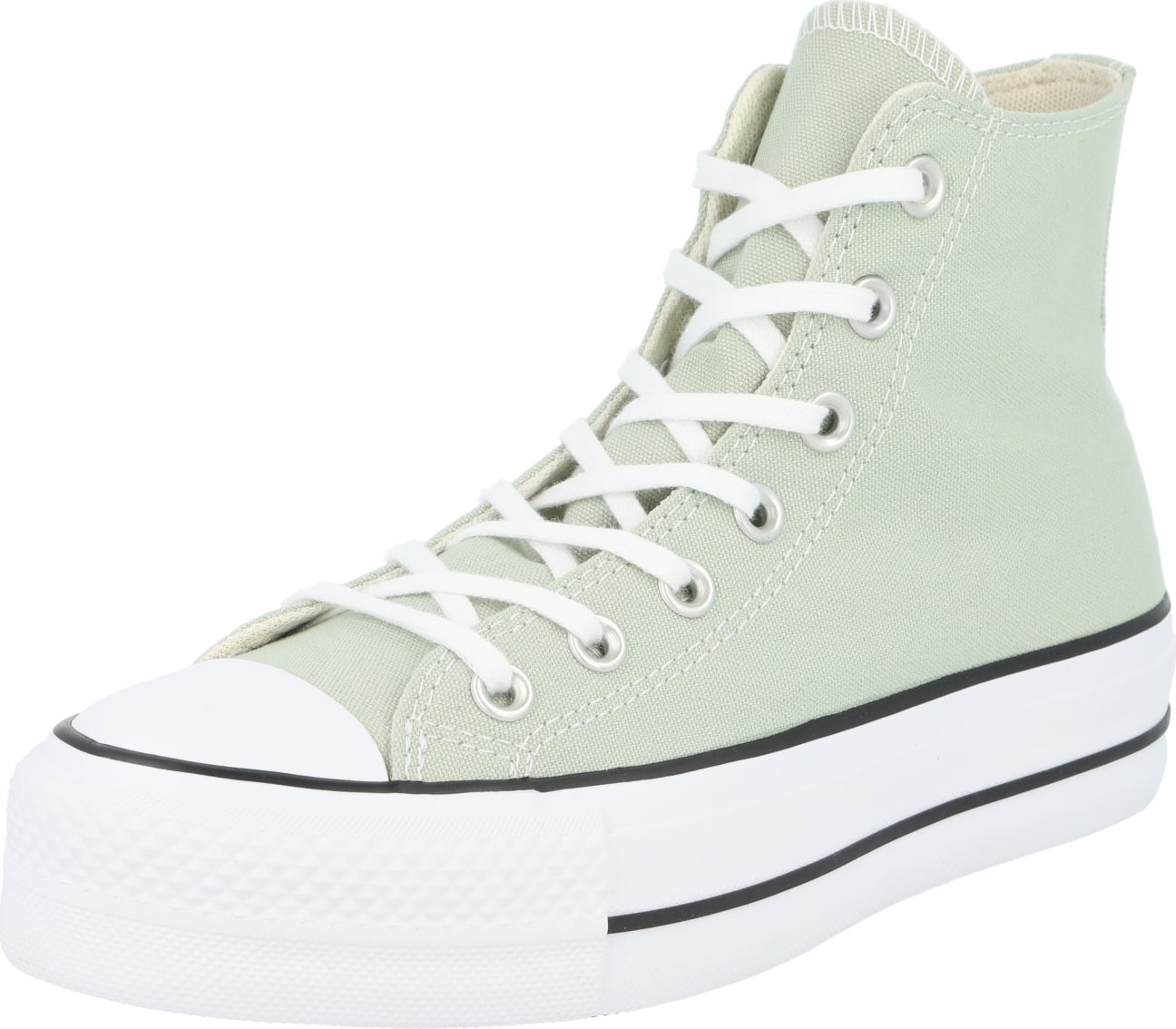 Kotníkové tenisky 'CHUCK TAYLOR ALL STAR LIFT PLATFORM SEASONAL' Converse světle zelená