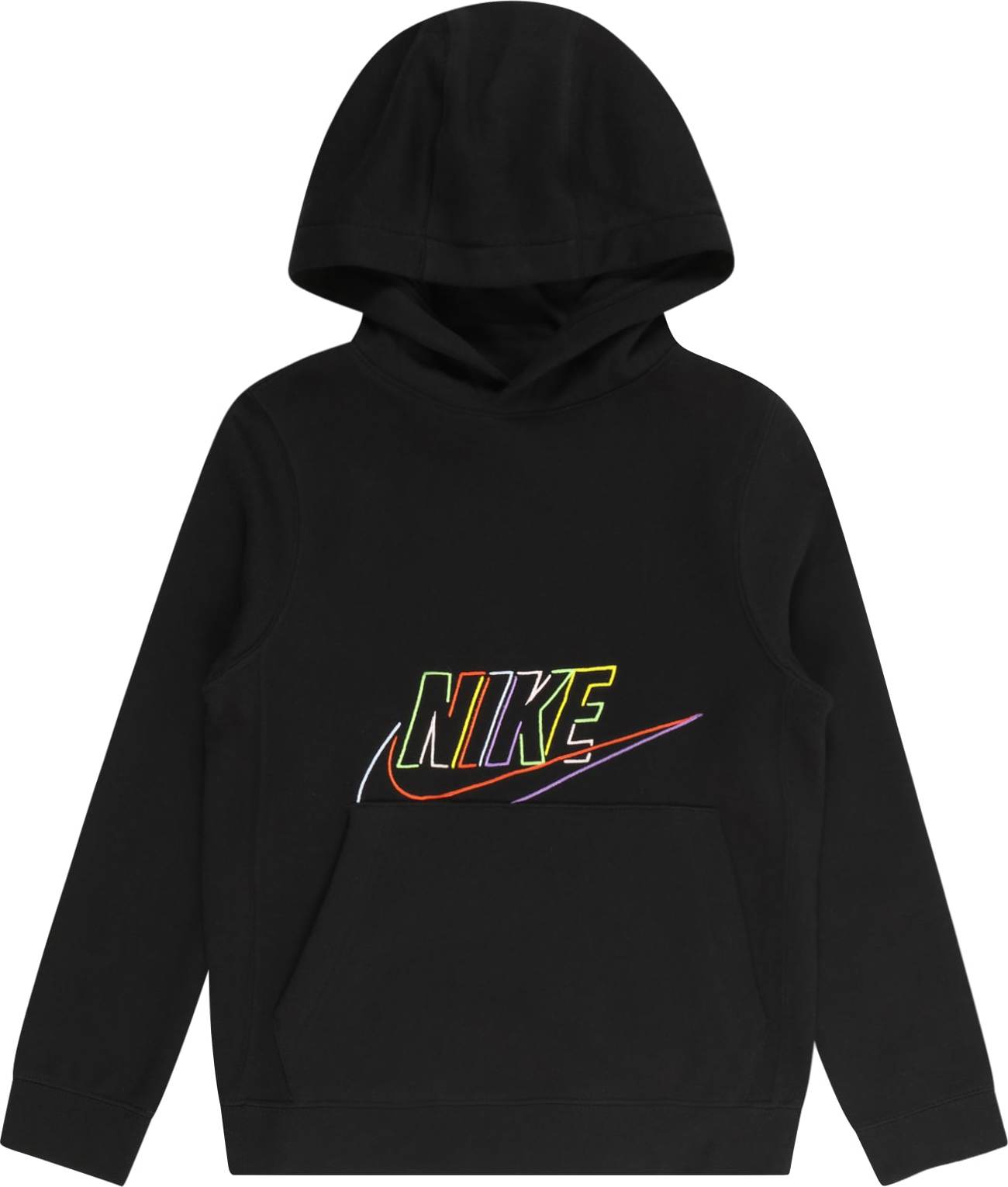 Mikina Nike Sportswear žlutá / fialová / černá