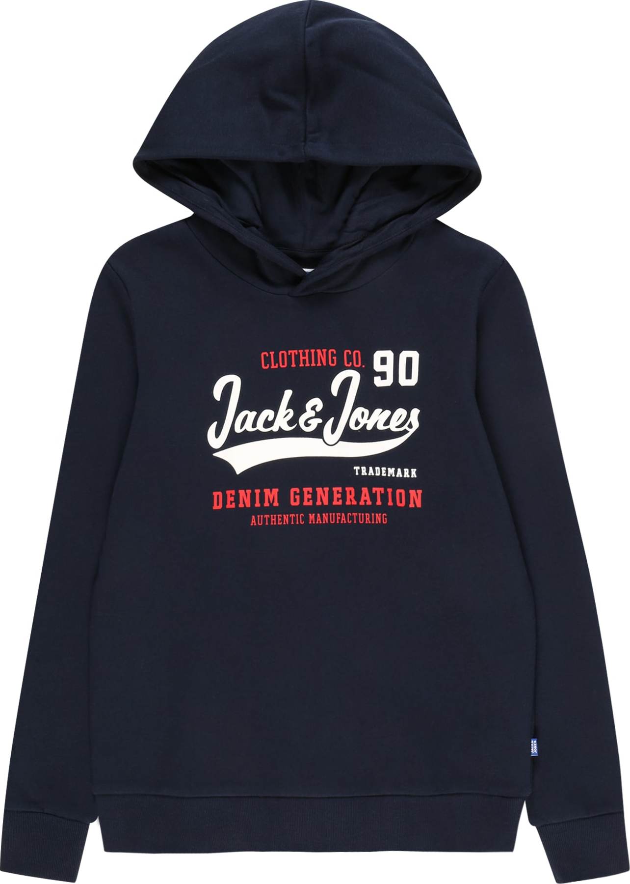 Mikina Jack & Jones Junior tmavě modrá / červená / bílá