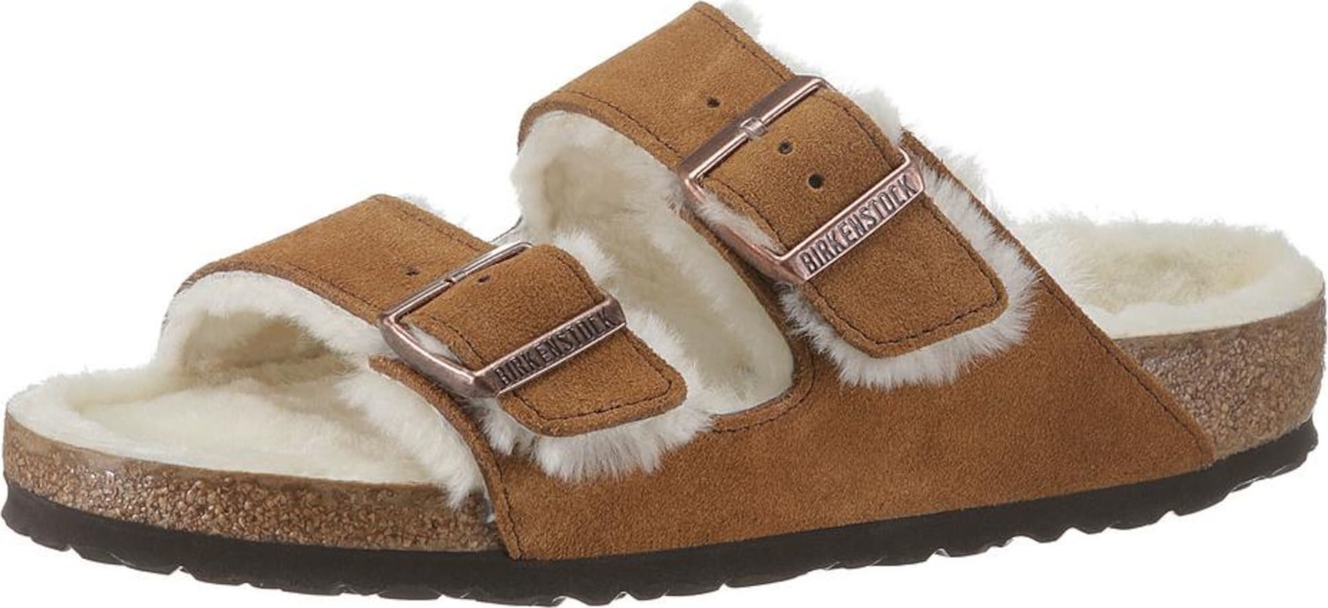 Pantofle 'Arizona' Birkenstock hnědá