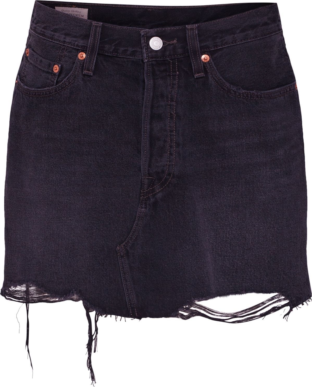 Sukně 'DECONSTRUCTED SKIRT BLACKS' Levis černá džínovina