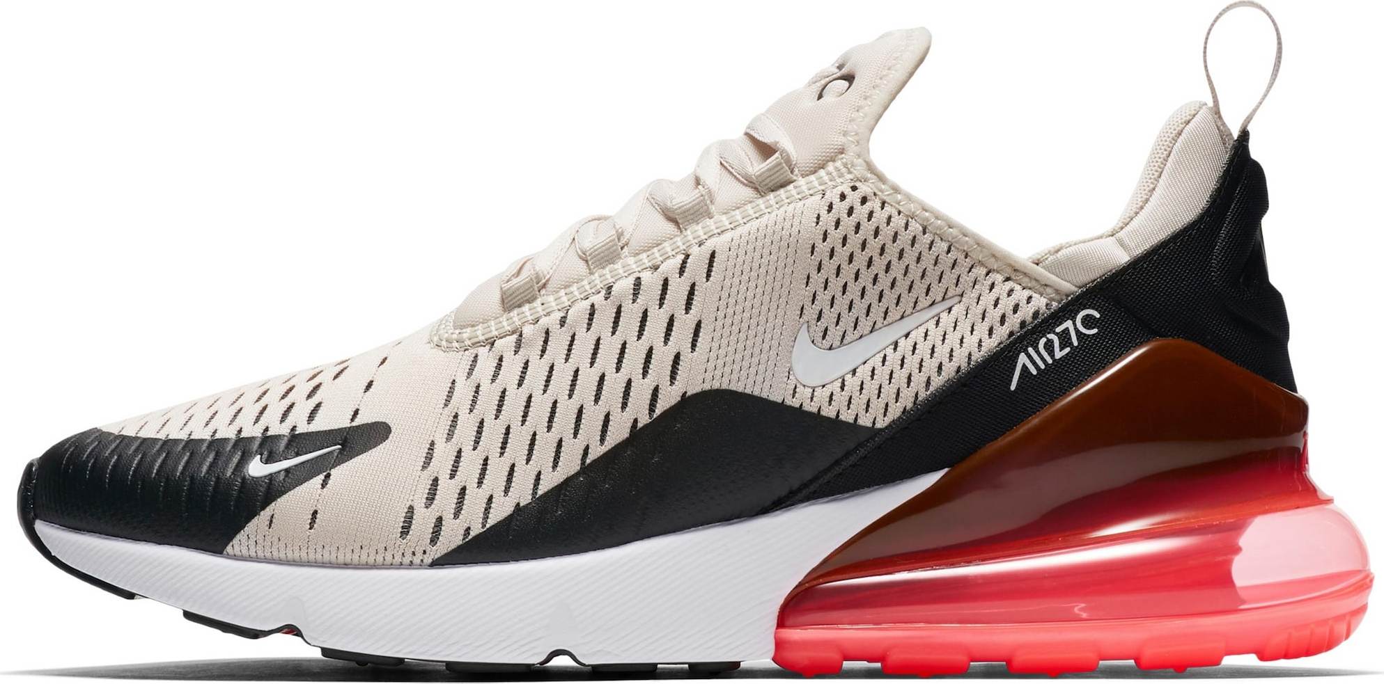 Tenisky 'AIR MAX 270' Nike Sportswear starobéžová / černá / bílá