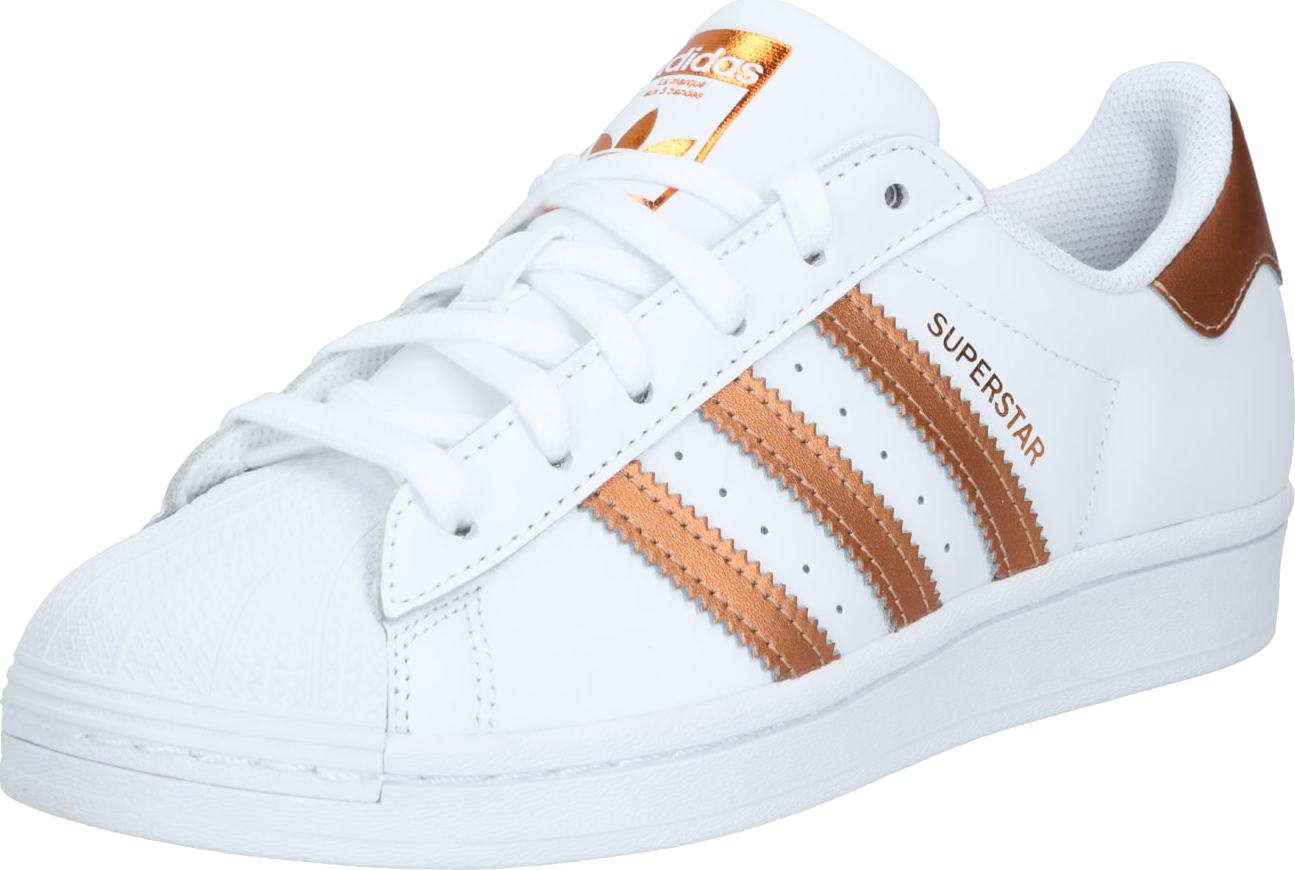 Tenisky 'Superstar' adidas Originals zlatá / bílá