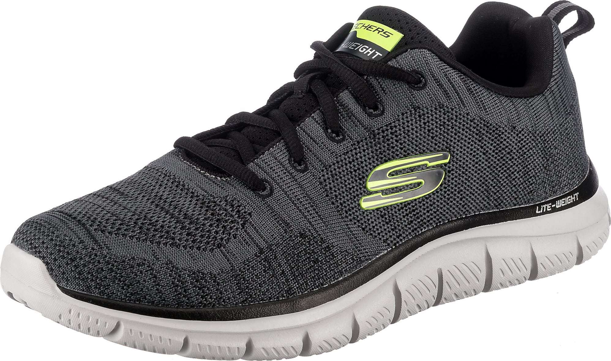 Tenisky 'Track' Skechers antracitová / svítivě zelená