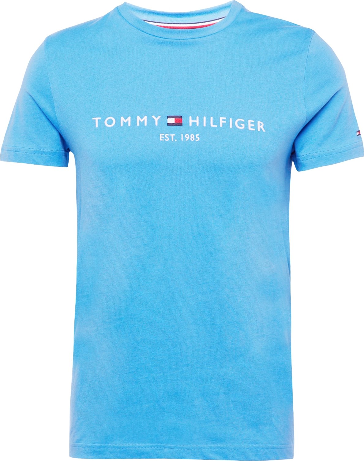 Tričko Tommy Hilfiger námořnická modř / azurová / jasně červená / bílá