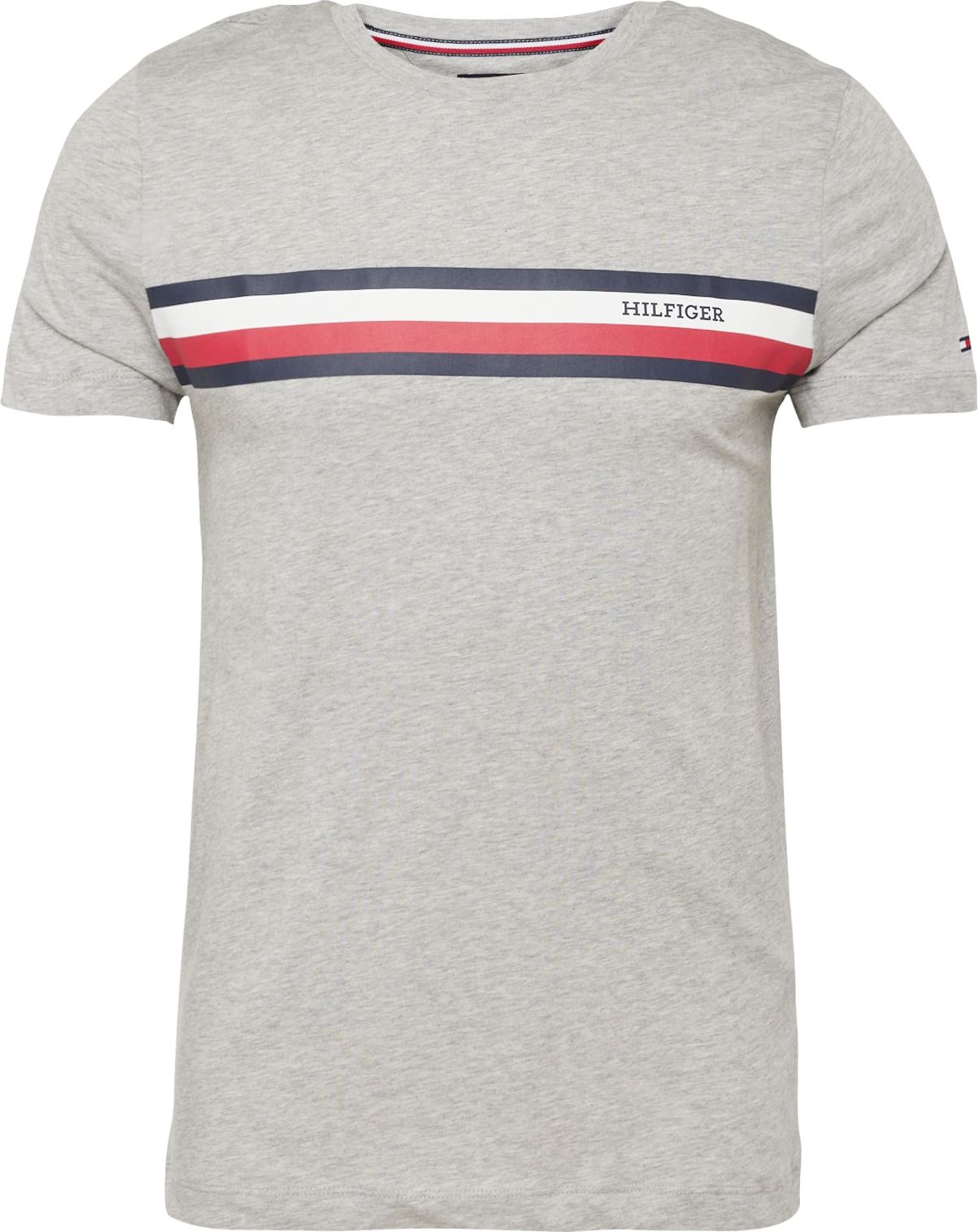 Tričko Tommy Hilfiger námořnická modř / šedá / červená / bílá