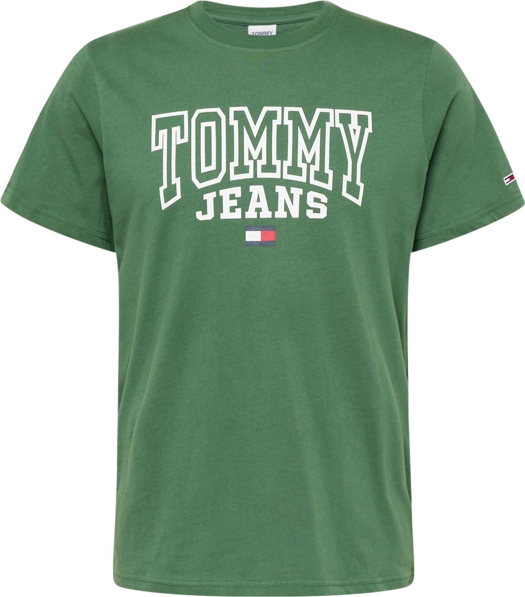 Tričko Tommy Jeans námořnická modř / zelená / červená / bílá