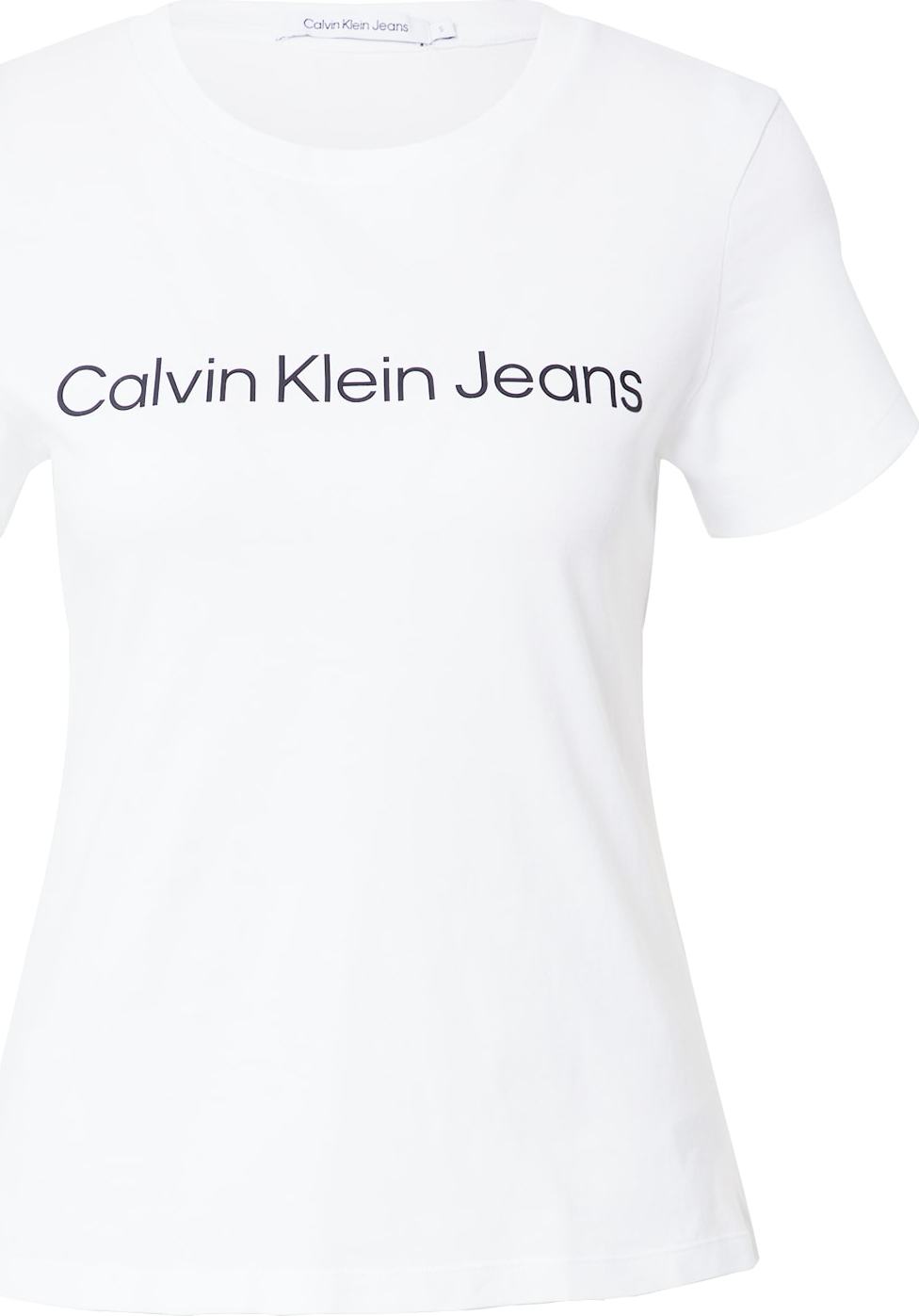 Tričko Calvin Klein Jeans černá / bílá