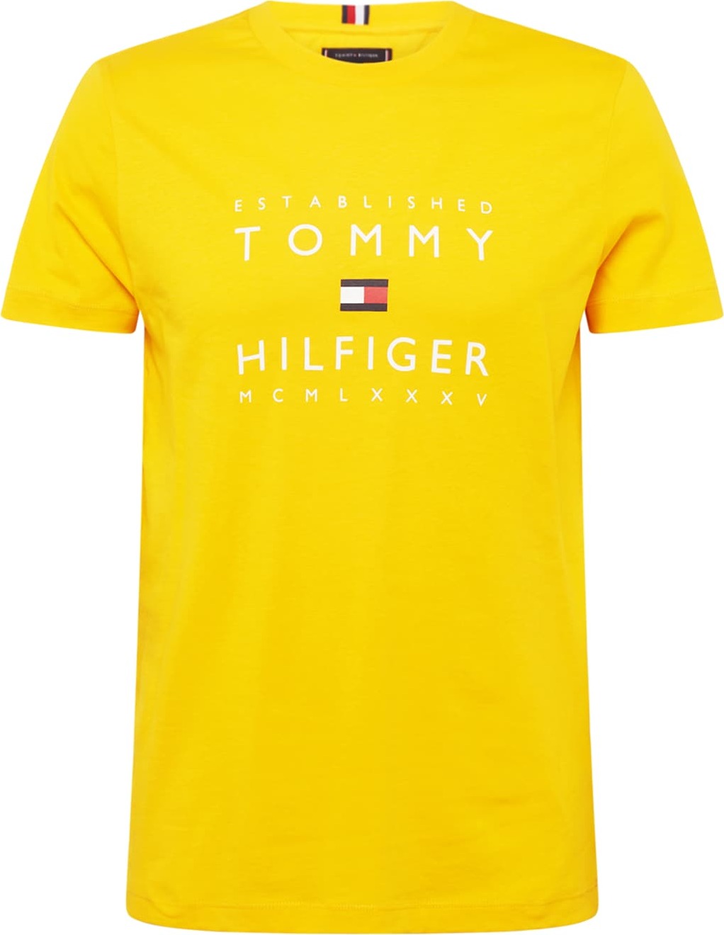 Tričko Tommy Hilfiger námořnická modř / žlutá / červená / bílá