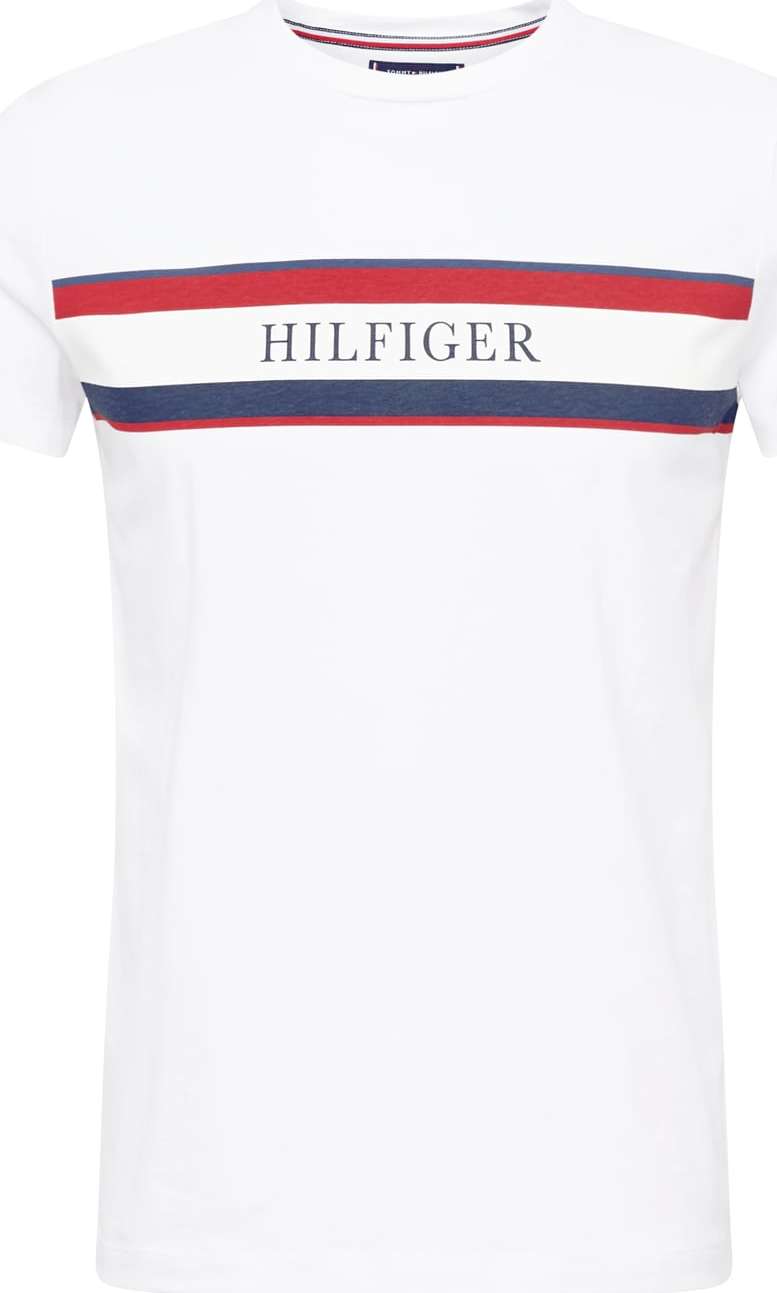 Tričko Tommy Hilfiger námořnická modř / červená / bílá